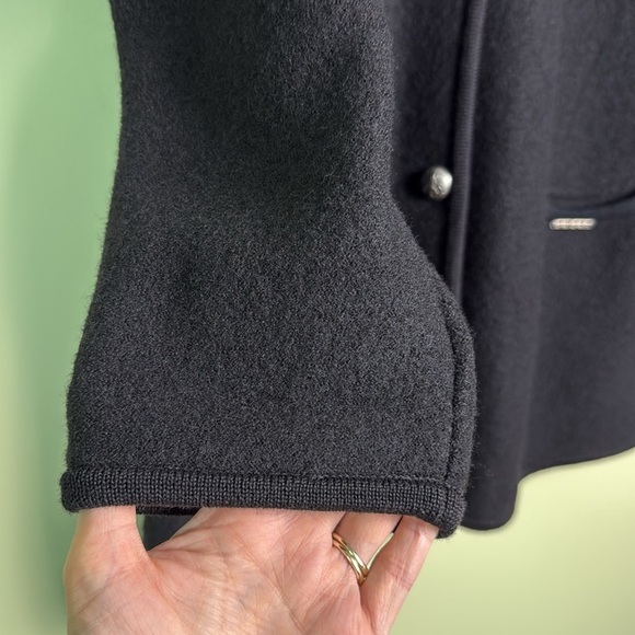 Geiger Black Wool Cardigan Sweater Made in Austria Sz EU 38 - Picture 6 of 12